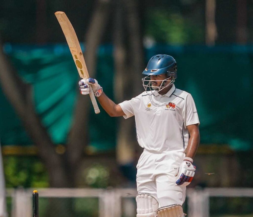 Ayush Mhatre batting photo