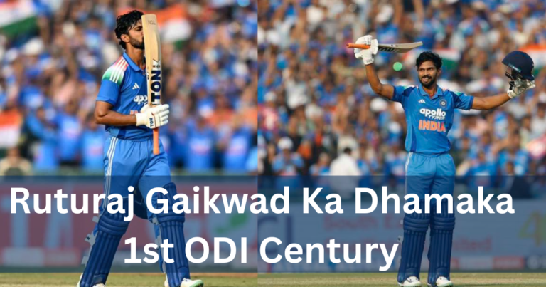 Ruturaj Gaikwad 1st ODI Century